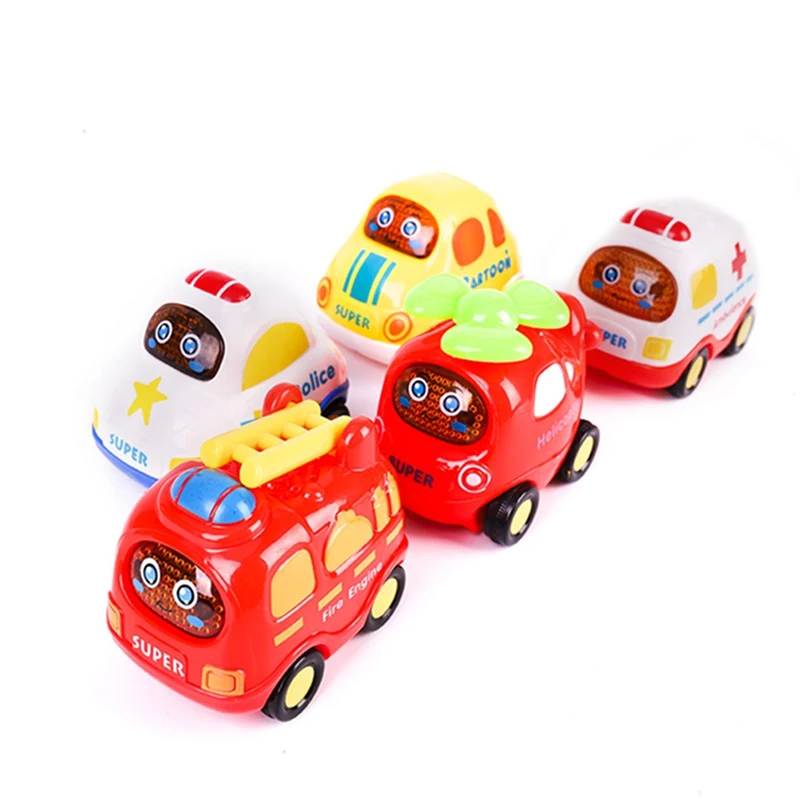 

1pcs car alloy boy inertia Vehicle Model miniature mini pull back car toy for Children gift Color Random