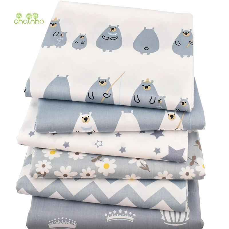 

Chainho,Bears Fishing ,Cartoon Printed Twill Cotton Fabric,DIY Quilting Sewing For Baby&Child Sheet,Pillow,Cushion,Toys Material