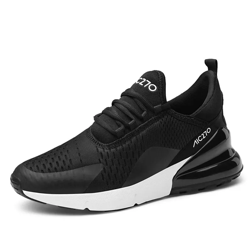 black white Vanmie; женская повседневная обувь; Модные женские кроссовки; прогулочная обувь из дышащего сетчатого материала; обувь на плоской подошве со шнуровкой; большие размеры 36-47 - Цвет: black white