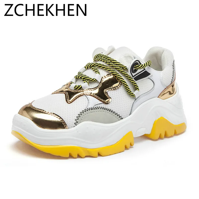 

Women casual sneakers flame 2018 new white genuine leather and mesh shoes woman students walking shoes Zapatos Tenis Feminino