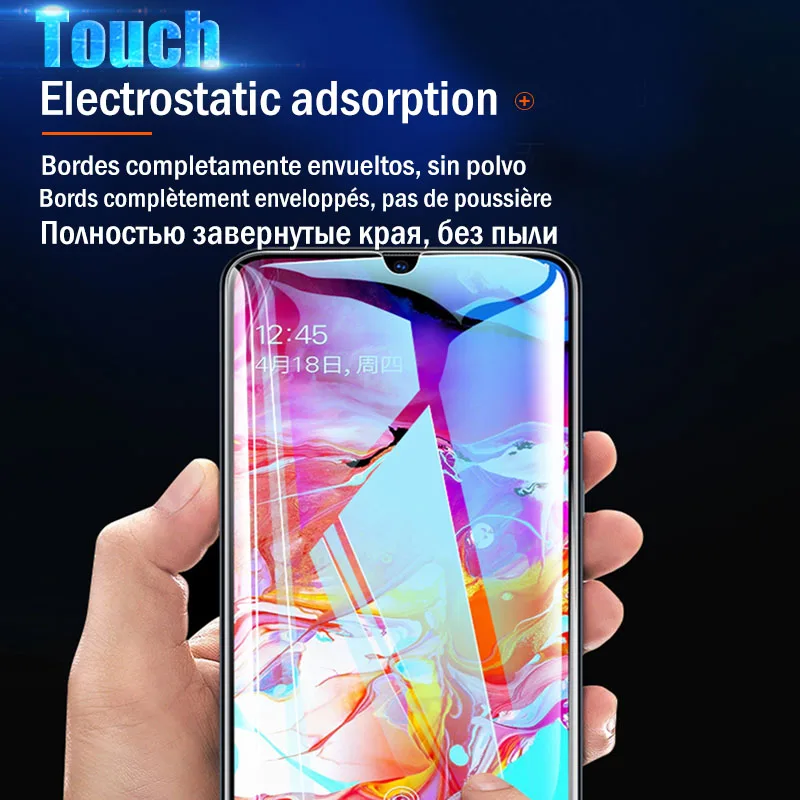 Закаленное стекло пленка для samsung Galaxy A50 S10 S8 plus S9 plus note 9 8 20D полный закругленный протектор экрана для samsung S10E S7 Edg