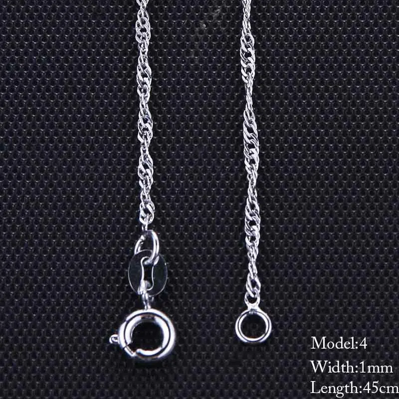 10 Style Sterling Chain Necklace 2 Style Stainless Steel Chain With Lobster Clasps Fine Chain Men Women Accessories 