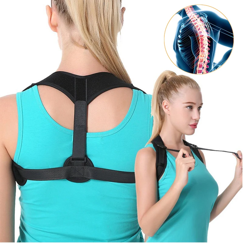 OPHAX Adjustable Shoulder Back Support Posture Corrector Breathable