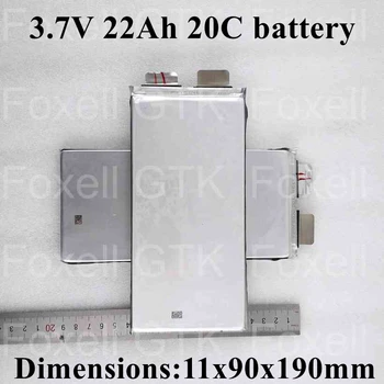

Brand 3.7v 22Ah 3.8v Lithium cobalt oxide battery 20C max discharge 400A high current for diy pack bateria 12v 20ah power tools