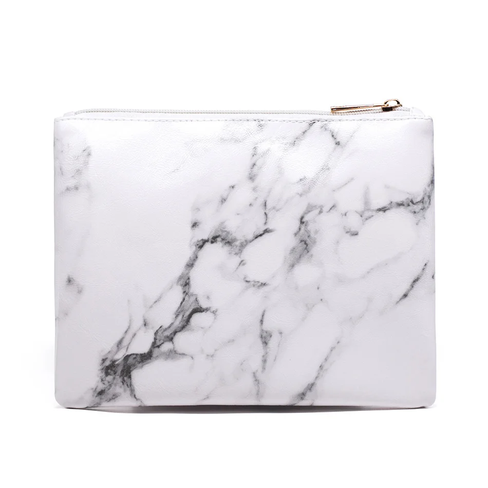 

Yesello Marble PU Leather Stone pattern Cosmetic Bag Storage Travel Cosmetic Organizer Wash Bag Necessaries Make Up Case
