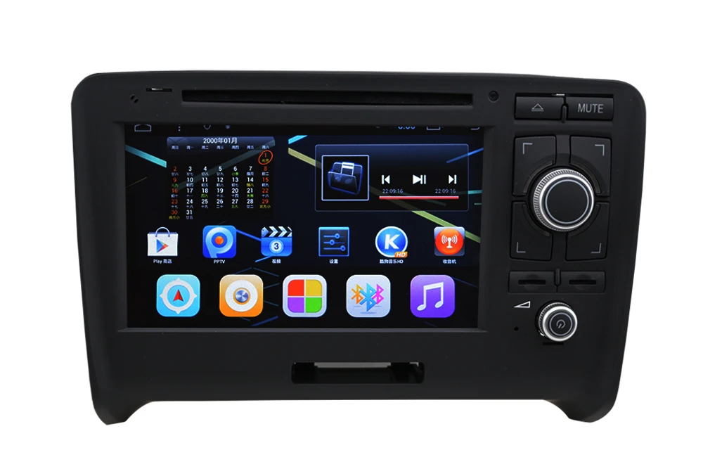 Cheap (Quad Core, 16 GB iNand Flash) Pure Android 4.4 Car DVD Player Auto Radio Autoradio for Audi TT(2006-2012) 1