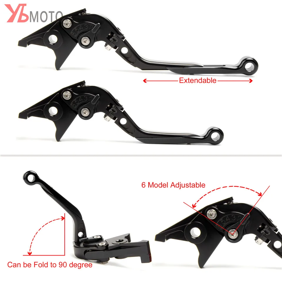Топ бренды мотоцикл складной выдвижной ЧПУ мото регулируемые сцепления тормозные рычаги для HONDA CB300R- Титан и черный