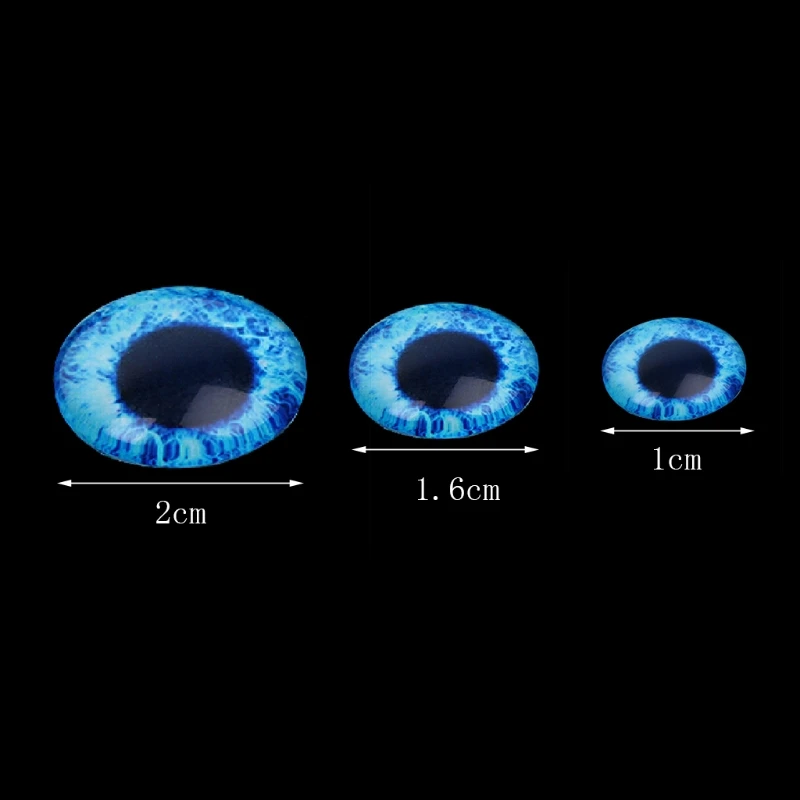 20 шт Стекло куклы глаз для самостоятельного изготовления глаз животных Ювелирные изделия Аксессуары 10/16/20 мм - Цвет: colorful