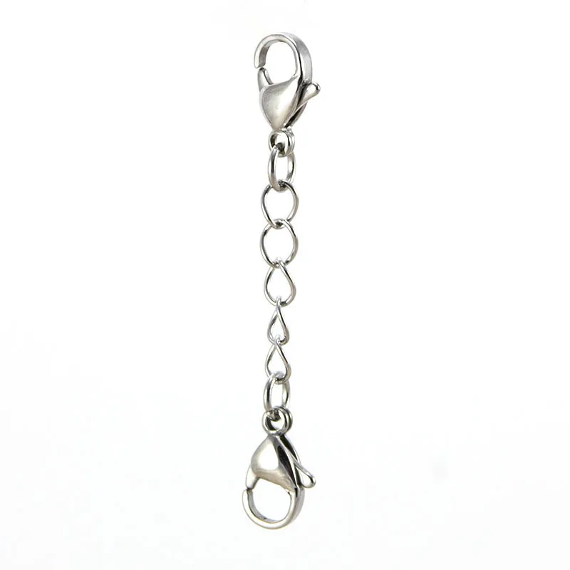 Бесплатная доставка 2014 Новый стиль нержавеющая сталь цепочка для ключей удлинитель для плавучих медальон ожерелье оптом