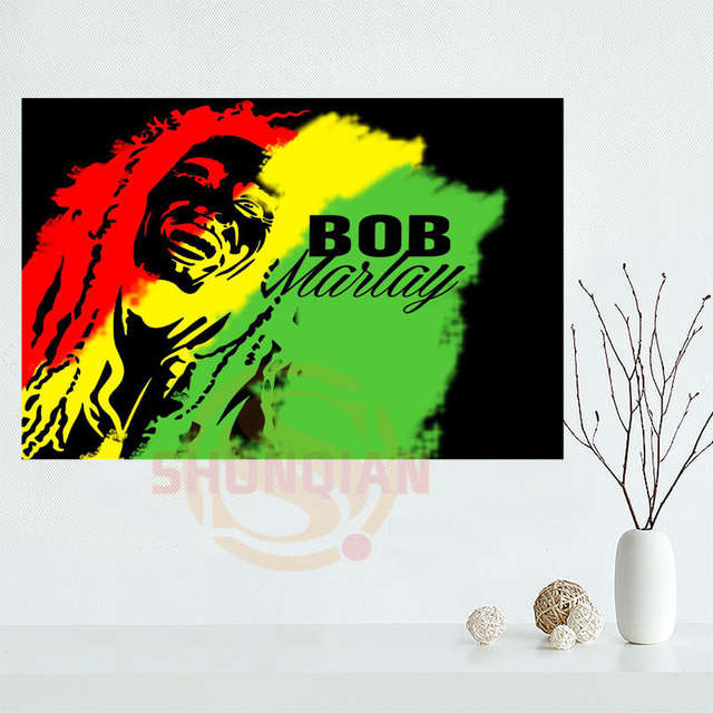 Removable Mural Home Canvas Poster Make Your Horse Custom Bob Marley