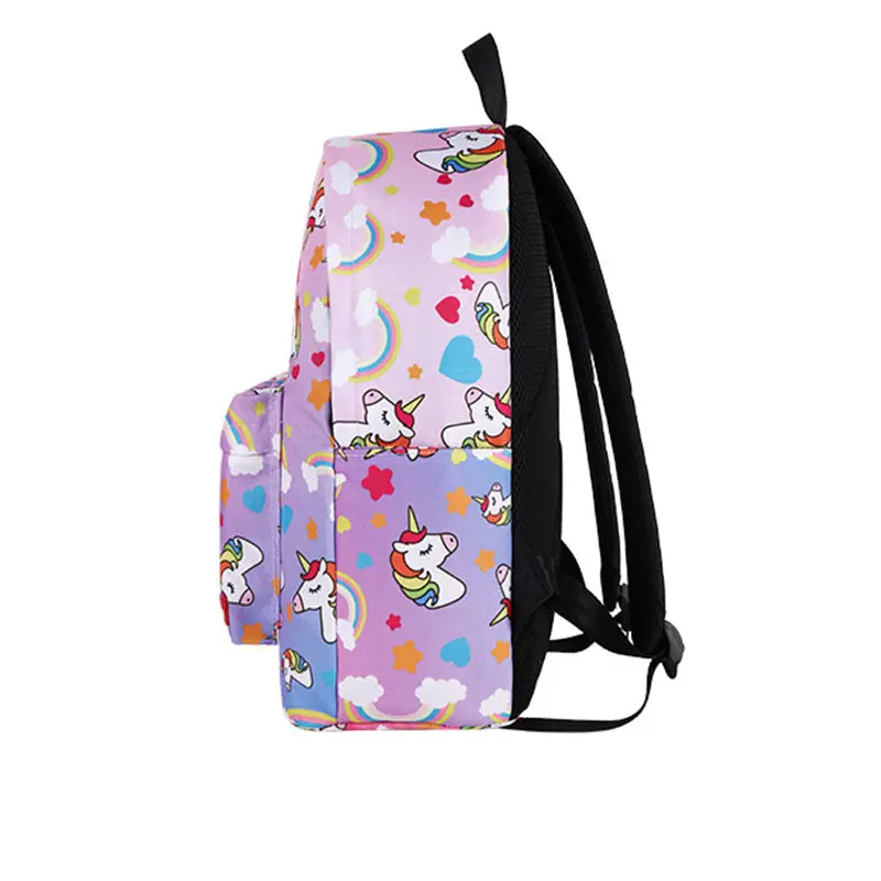  runningtiger pink unicorn backpack kids set unicorn backpacks for girls children laptop school bag  - 32977578413