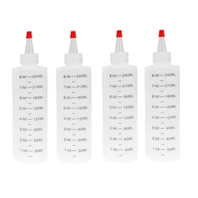 4 шт. Пластик наконечником бутылка салат бутыль с красная крышка прочный Кухня салат Squeeze инструменты