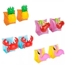 Надувное оборудование для плавания Краб Фламинго Надувное детское кольцо для плавания Двойная подушка безопасности рукава плавающий рукав