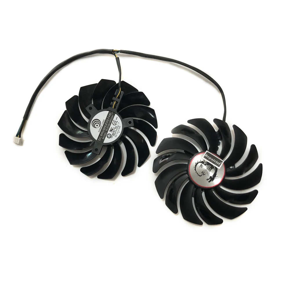 2 шт./лот gtx1080 gtx1070 gtx1060 gpu кулер поклонников видеокарты для MSI GTX 1080/1070/1060 игровая GPU
