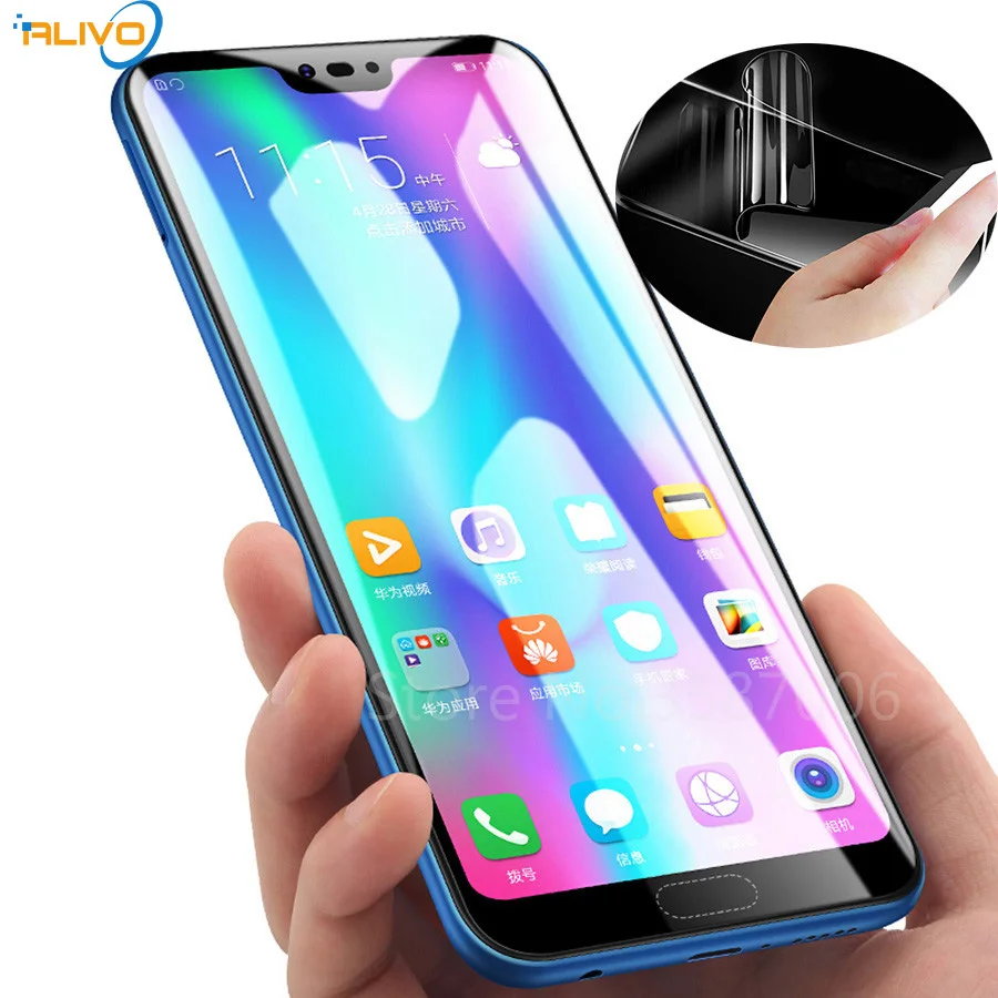2Pcs For Huawei Honor 10 5.84 inch Full Cover Screen Protector Soft TPU