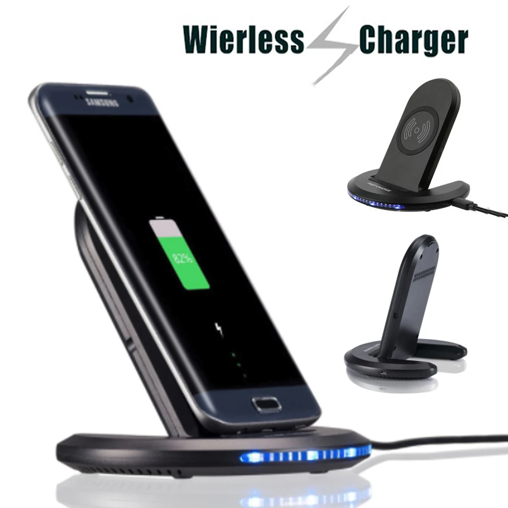 

U8 QC 2.0 QI Fast Charge Mobile Phone Wireless Charger Convenient Universal Foldable Vertical Charger For Apple iPhone X