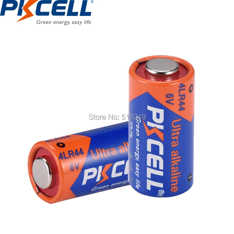 Аккумуляторные щелочные батареи PKCELL 4LR44 6 в 40 шт. 4A76 A544V 4034PX PX28A L1325 4AG13 544 для