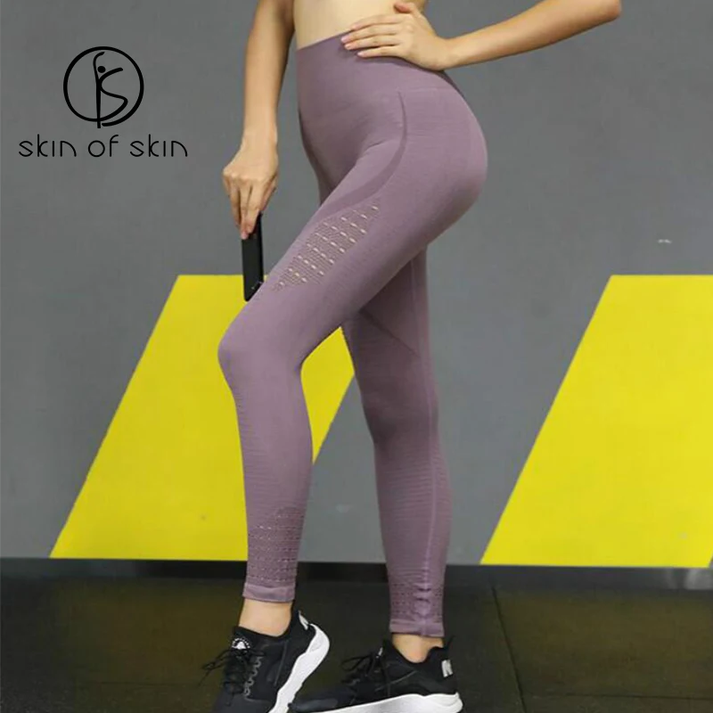 

2019 New Quick Dry Mesh Sport Leggings Tights Woman Sports Fitness Yoga Pants High Waist Hip Sport Pants Women's Gym Nine Pants