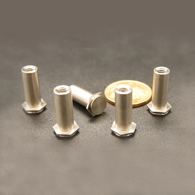 20pcs M3 stainless steel phillips blind hole hexagon countersunk nut 10