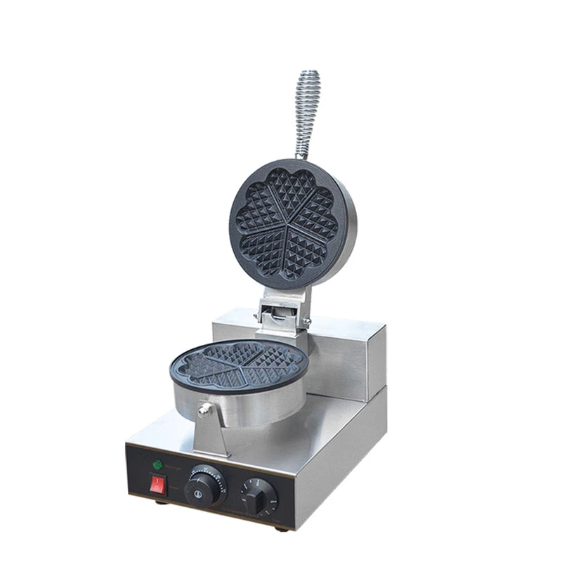 110V 220V 1300W Non Stick Commercial Electric Waffle Maker 5pcs Single