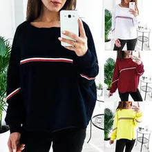 Женские толстовки осень зима верхняя одежда женские повседневные блузки Спортивная свободная толстовка с длинными рукавами пуловер спортивный костюм