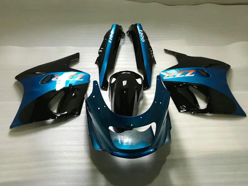 

High Grade Fairing kit for KAWASAKI Ninja ZZR1100 93 99 00 01 03 ZZR 1100 1993 2001 2003 ABS Blue black Fairings set+gifts KA14
