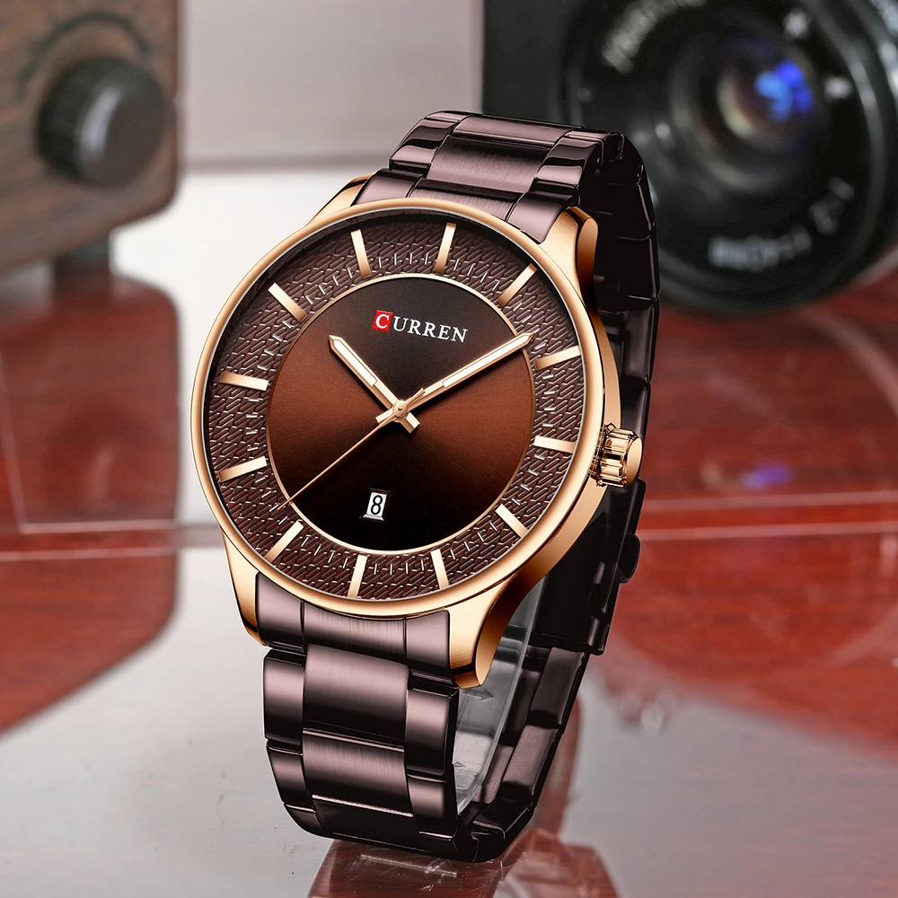 CURREN Relogio Masculino модные мужские часы браслет для мужчин наручные Мужские кварцевые