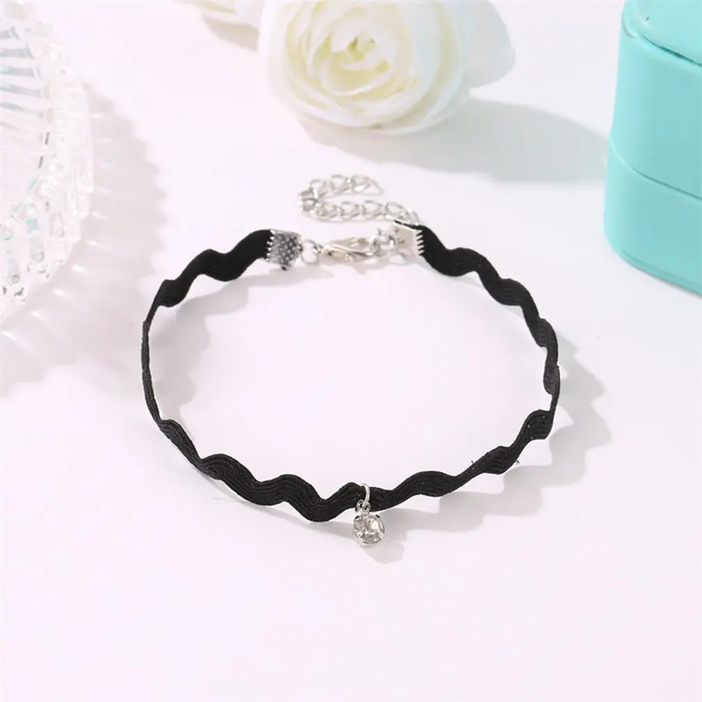 

GENBOLI Rhinestone Style Lace Women Summer Beach Barefoot Ankle Bracelets Fashionable Female Sandals Ankle Strap Best Gift