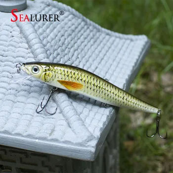

SEALURER Boxed Lure 1pcs 14 cm 23 g Fishing Lure Minnow Hard Bait with 3 Fishing Hooks Fishing Tackle Printed Lure