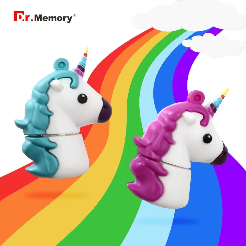 

Dr. Memory Lovely Cartoon Unicorn Usb Flash Drive 4GB Usb Memory 2.0 Waterproof Drive 8GB 16GB 32GB 64GB 128GB Mini Pen Drive