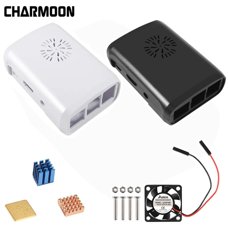 Корпус из АБС-пластика для Raspberry Pi 3 корпус pi 2 от Foundation + охлаждающий вентилятор |