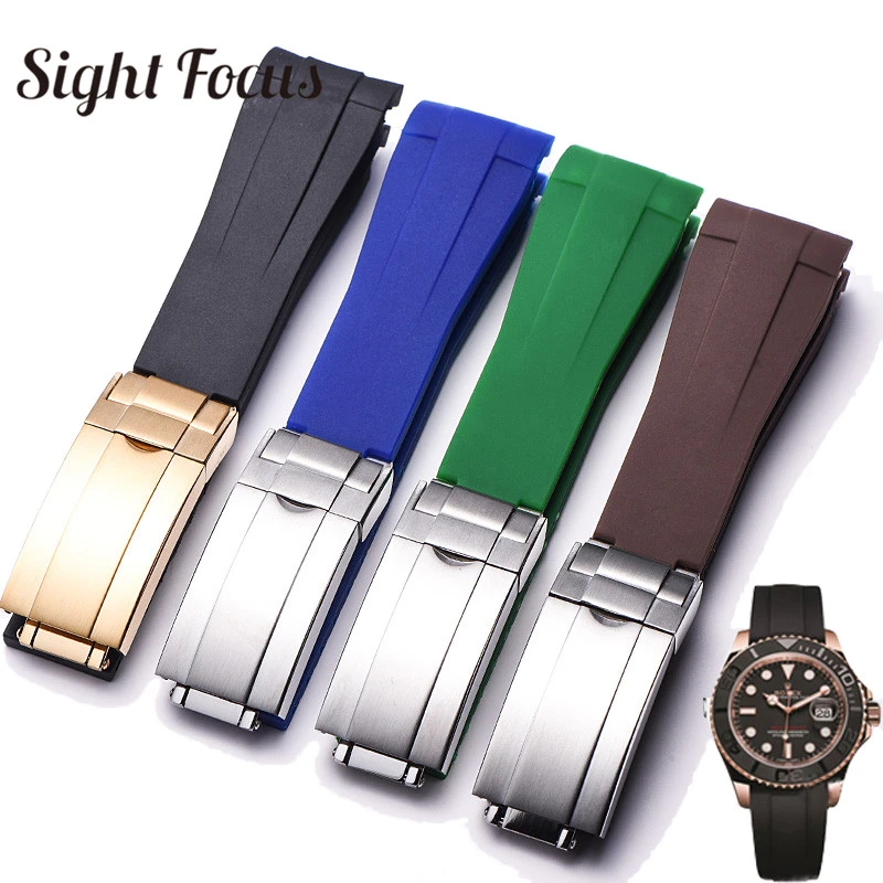 rolex 20mm rubber strap