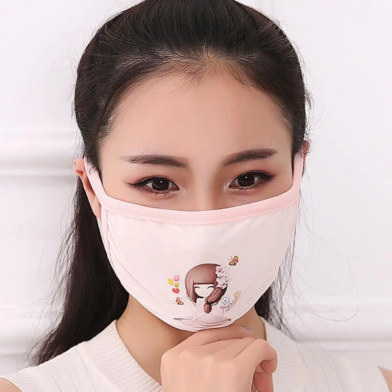 Summer new women Breathable ice silk dust masks Bacteria proof mask