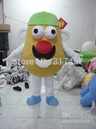 2017 new arrive mr potato head fancy dressparty dress adult character halloween cosplay mascot costume free shipping in mascot from novelty special use