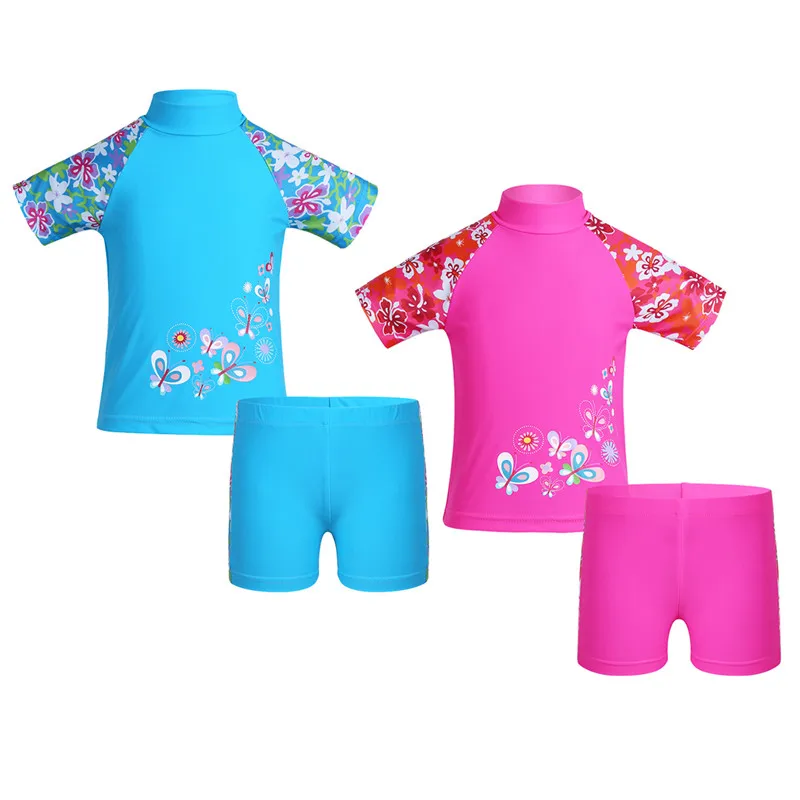 Новинка 2018 Летний стиль танкини для девочек купальник с цветочным принтом