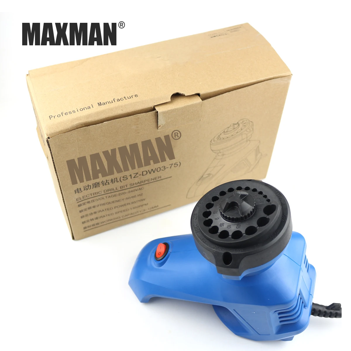 MAXMAN 220 V Электрический Точило для головки сверла высокое Скорость дрель шлифовальная машина 96 W 1350 об/мин Мощность инструменты для шлифовальная дрель Размеры 3~ 12 мм