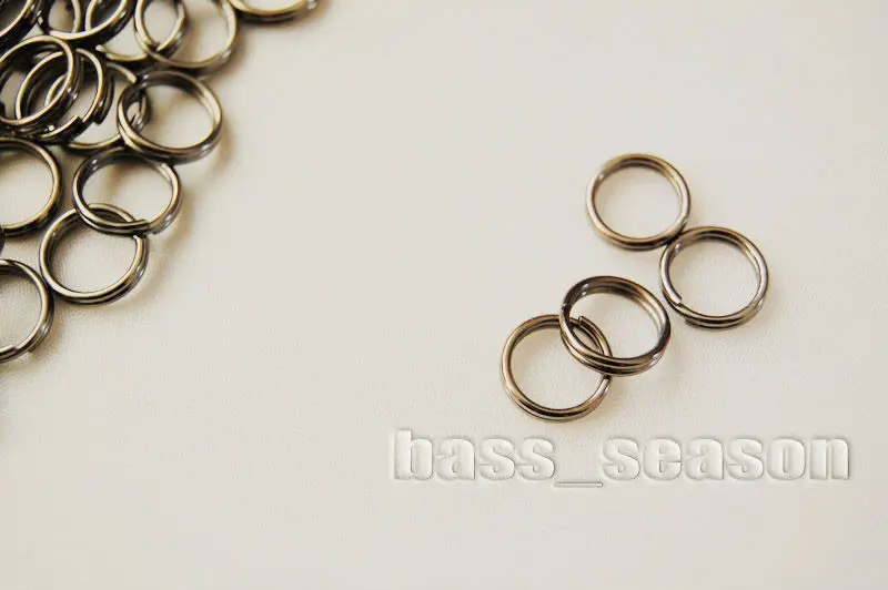 

500pcs FISHING LURE STRONG TENSILE FORCE SPLIT RINGS #5 30LB Free Shipping