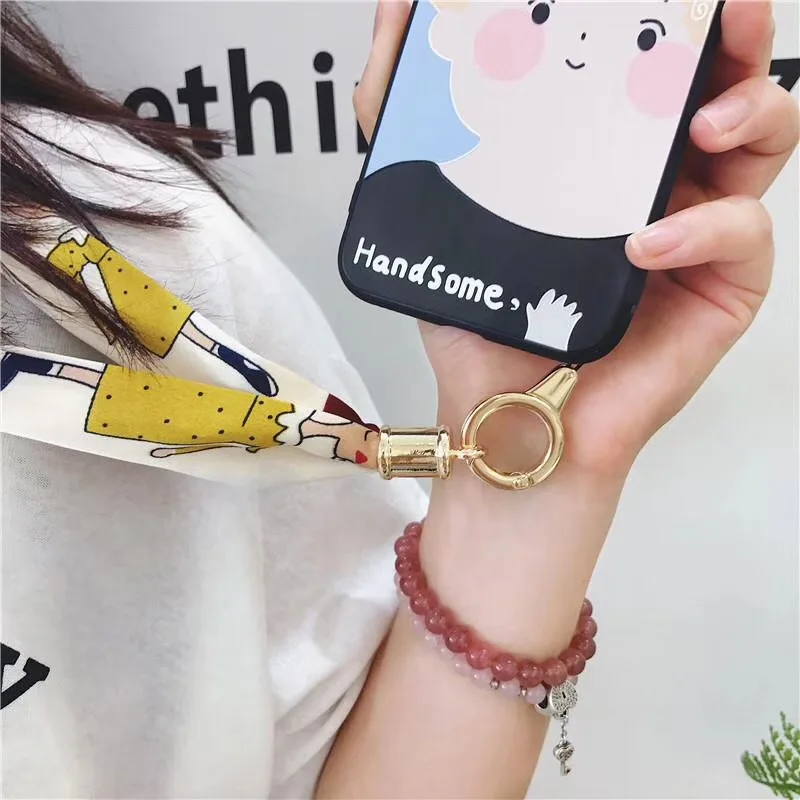 جديد حار الأزياء زهرة الحبل واسعة الرقبة حزام للمفاتيح ID بطاقة رياضة أحزمة هاتف المحمول USB شارة حامل DIY شنق حبل حبال