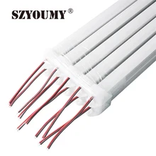 SZYOUMY светодиодный светильник 50 см 36 светодиодный s DC 12 В светодиодный жесткий SMD 7020 светодиодный светильник с алюминиевым профилем и крышкой для ПК