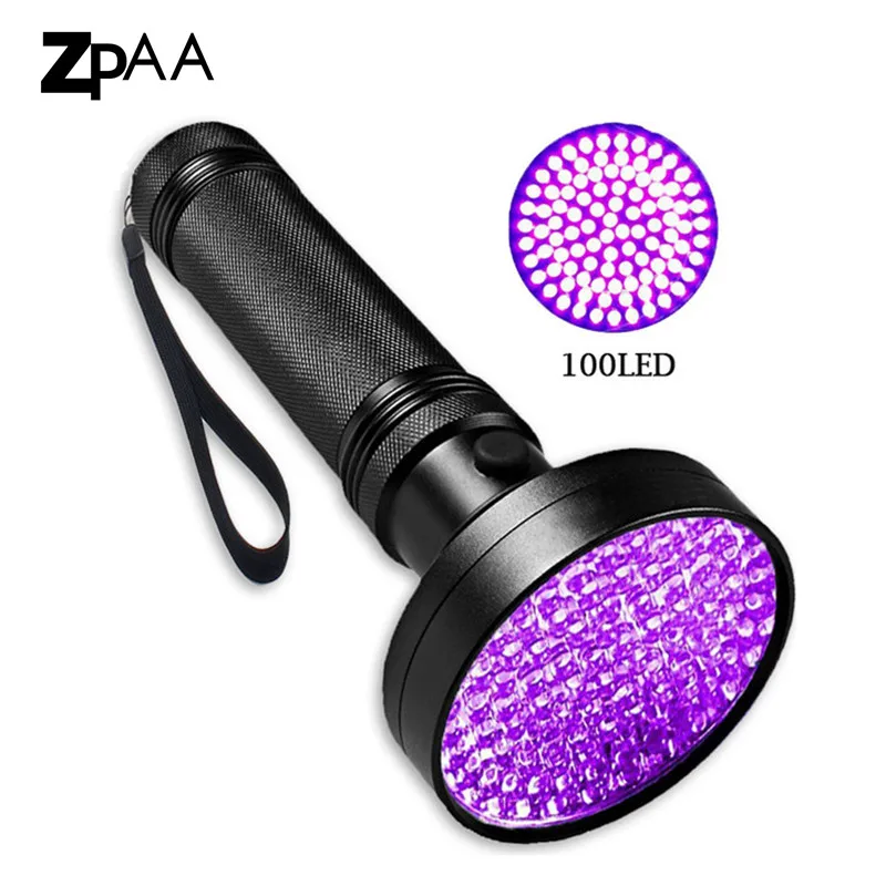 

51/100 LED UV Flashlight Torch Light Black Light 395 nM Ultraviolet Blacklight Detector for Dog Urine, Pet Stains and Bed Bug