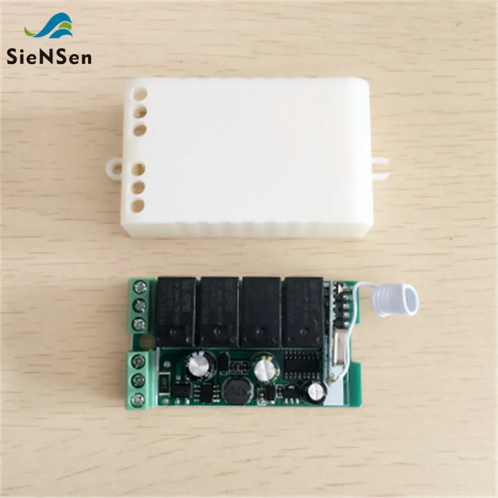 

SienSen 220V Quad Wireless Relay Control Board AC85V-220V Four Channel Wireless Remote Control Switch KR2204