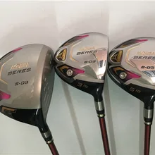 3 шт. Хонма Береш S-03 леса Хонма S-03 гольфовая клюшка "Вуд" Для женщин клюшки для гольфа драйвер+ проход древесина леди графитный вал с головных уборов