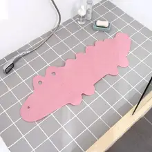 Ins скандинавские противоскользящие Мультяшные Cayman ПВХ коврики для ванной нескользящие душевые коврики мощная присоска захватывающая Ванна коврики колодки