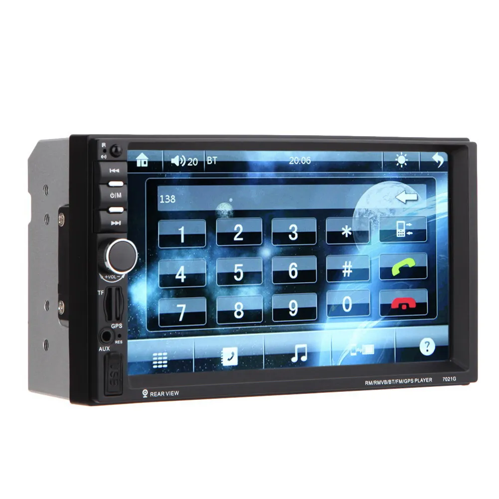  7 zoll 2 Din Touch Screen Bluetooth USB/TF/FM DVR/AUX GPS Mp5 Handfree High- definition Rückansicht