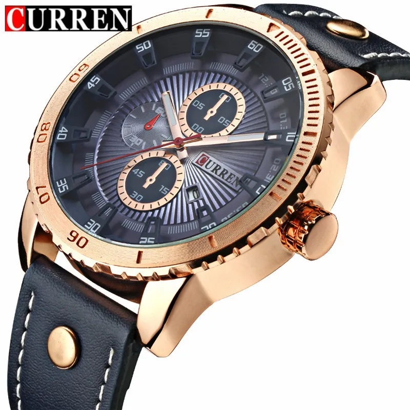 Curren Men's Sports Quartz Watches Analog Date Men Go & Curren Men's Sports Quartz Watches Analog Date Men Go &
