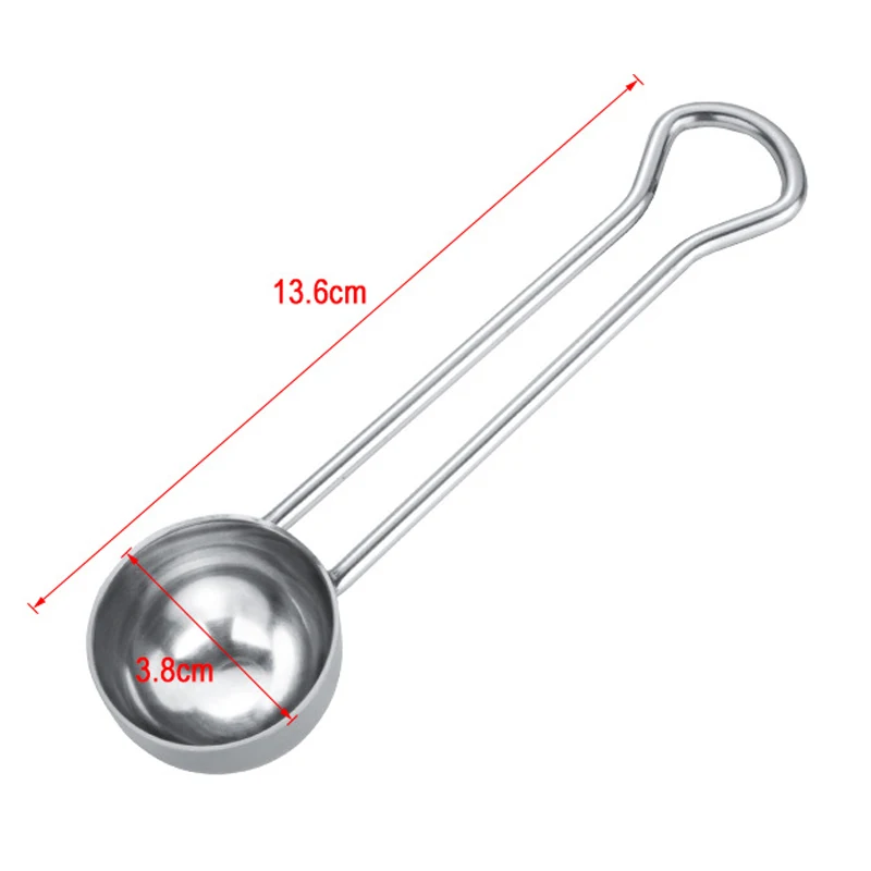 Ложка для кофе из нержавеющей стали с длинной ручкой измерительные ложки для кофе сахар чай мука специи сиропы жидкостей приправ RT99