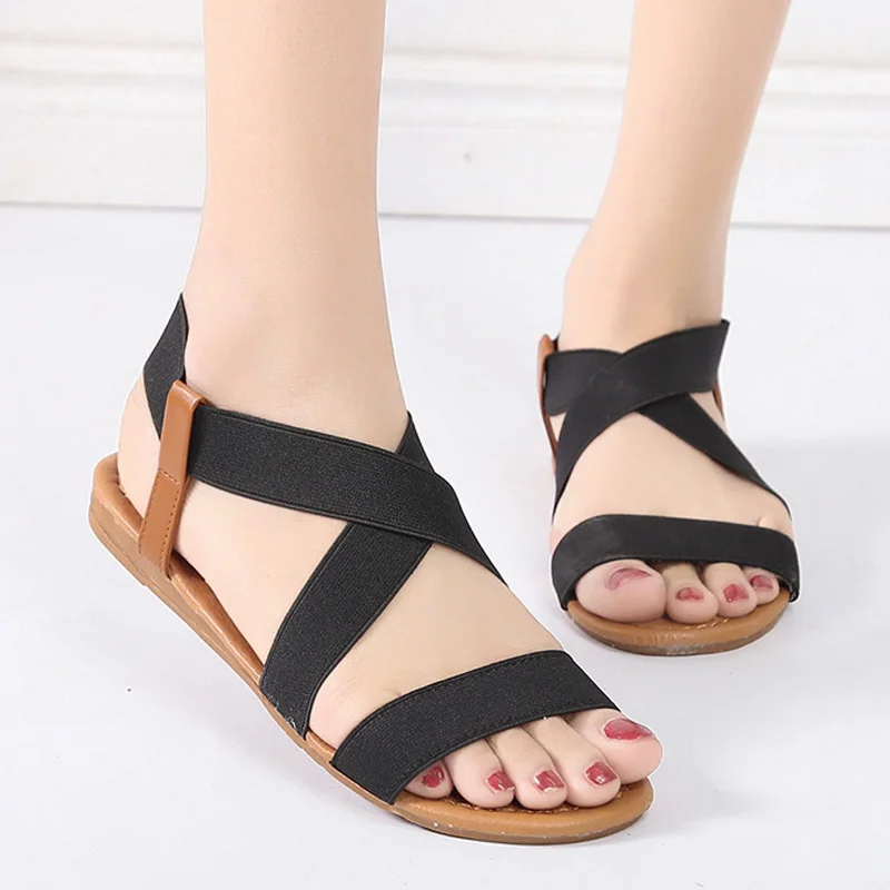 

2019 Women Sandals Summer Ladies Shoes Women Flat Shoes Anti Skidding Beach Shoes Fashion Sandalias Casual Shoes Ladies Sandals
