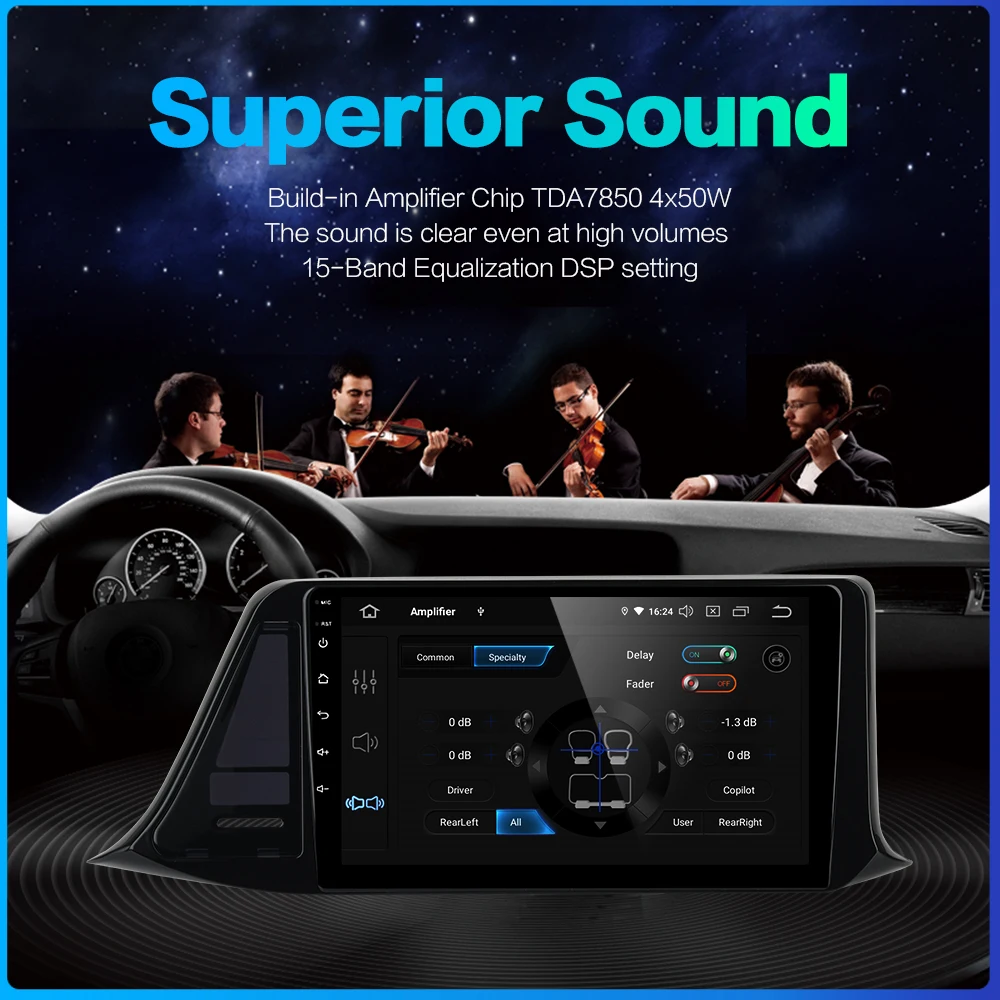 Dasaita " ips Авторадио 1 Din Android 9,0 для Toyota C-HR CHR радио DSP стерео Мультимедиа Навигация MAX6