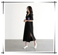 HOT-Cheap-Summer-Cotton-Dress-New-Women-s-2018-Korean-V-neck-Short-sleeved-Large-Size.jpg_200x200