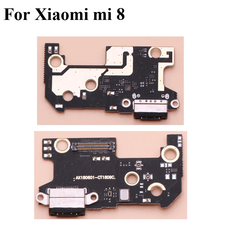 

2PCS For xiaomi mi 8 mi8 USB Dock Charging Port Module Board Replacement mi8 MI 8 USB charger Board parts In Stock Tested
